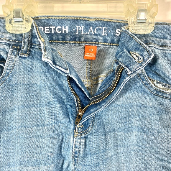 Children’s Place Boys Stretch Straight Leg Jeans Blue 10 - Picture 3 of 7